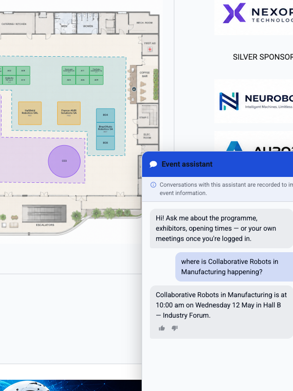 Instant answers for your attendees - in your words.